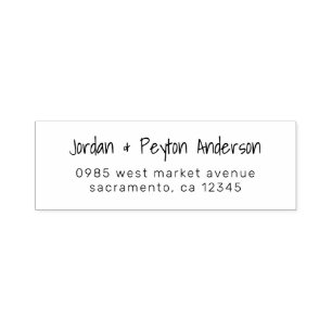 Personalised Handwritten Wedding Return Address Self-inking Stamp