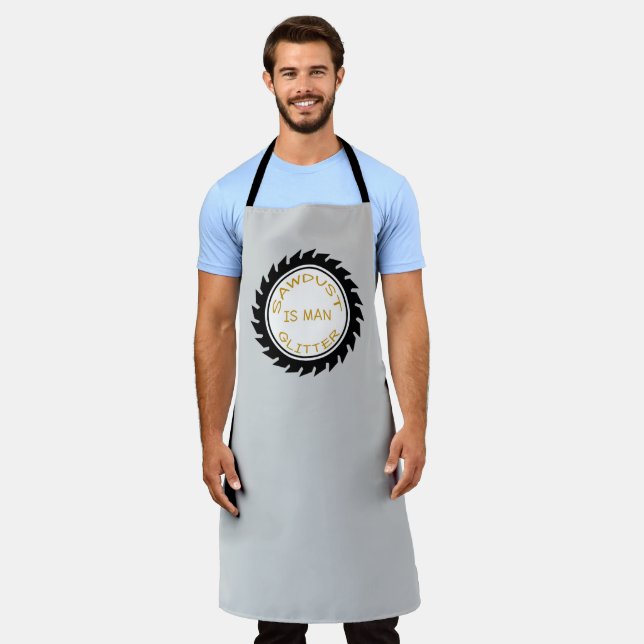 Personalised Handyman Carpenter Quotes Saying Apron (Worn)