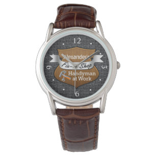 Personalised Handyman Fix-It Custom Name Men's Watch