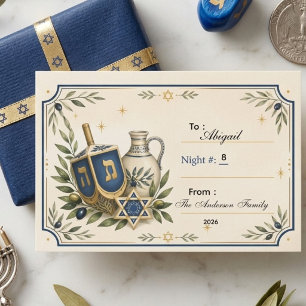 Personalised Hanukkah, Custom Card