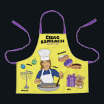 Personalised Hanukkah Kids Apron<br><div class="desc">Personalised Hanukkah Apron
All text can be edited.</div>