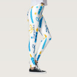 Personalised Hanukkah Pattern Cute Workout Leggings<br><div class="desc">Personalised Hanukkah Pattern Cute Workout Leggings</div>