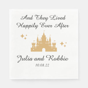 Personalised Happily Ever After Wedding Napkin