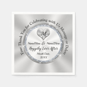 Personalised Happily Ever After Wedding Napkins