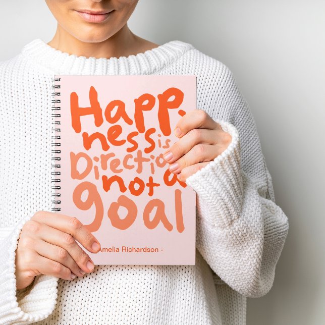 Personalised Happiness is a direction Notebook (Creator Uploaded)