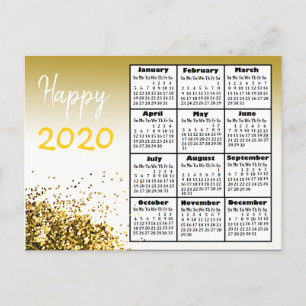 Personalised Happy 2020 New Year Personalised Postcard