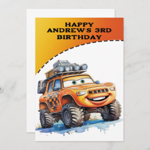 Personalised Happy 3rd Birthday card