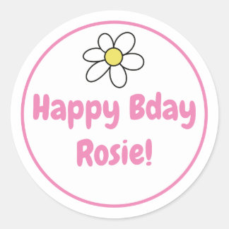 Personalised Happy Bday Sticker