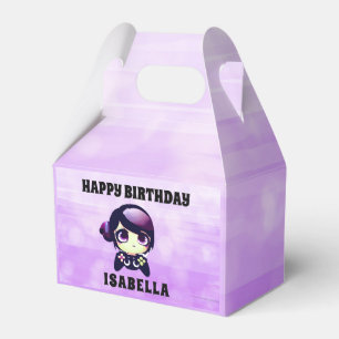 Personalised Happy Birthday Anime Gamer Girl Favour Box