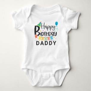 Personalised Happy Birthday Baby Bodysuit