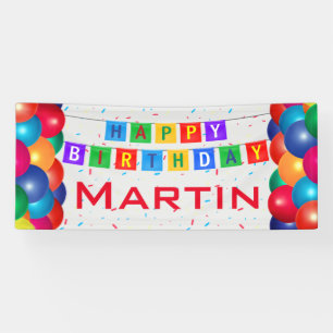 Personalised Happy Birthday Banner