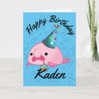 Personalised Happy Birthday Blobfish