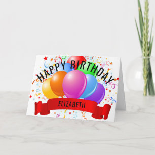 Personalised Happy Birthday Card