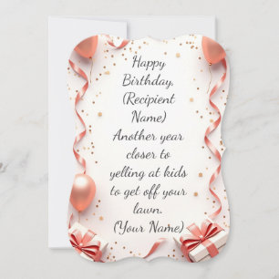 Personalised Happy Birthday Card – Custom Name