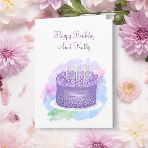 Personalised Happy Birthday Card for Aunt