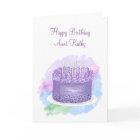 Personalised Happy Birthday Card for Aunt