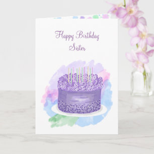 Personalised Happy Birthday Card for Sister