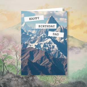 Personalised Happy Birthday Dad Card