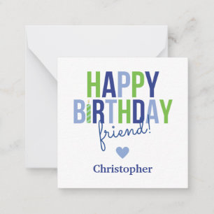 Personalised Happy Birthday Enclosure Cards
