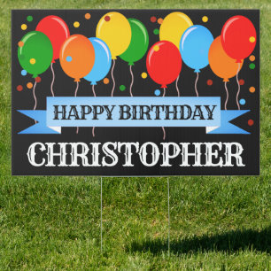 Personalised Happy Birthday Garden Sign