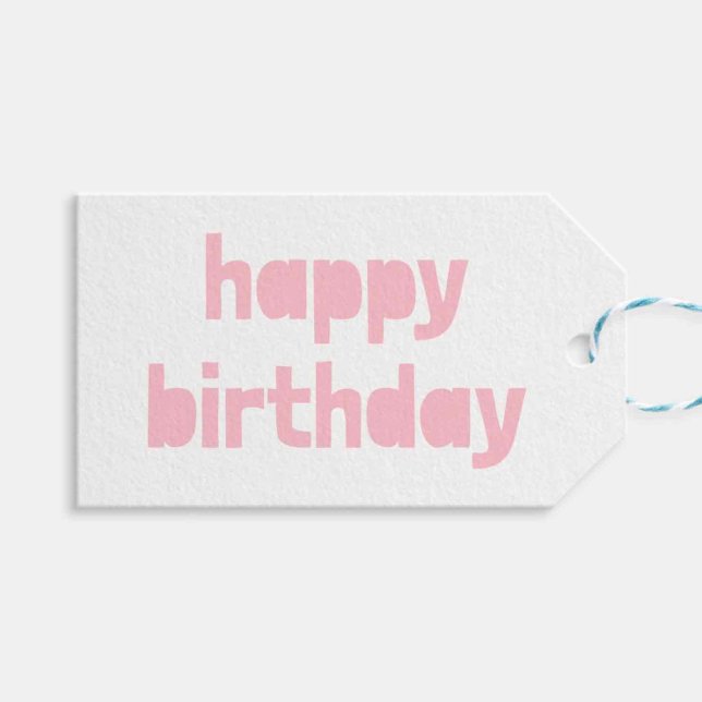 Personalised Happy Birthday Gift tag (Creator Uploaded)