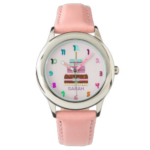 Personalised HAPPY BIRTHDAY girly pink watch