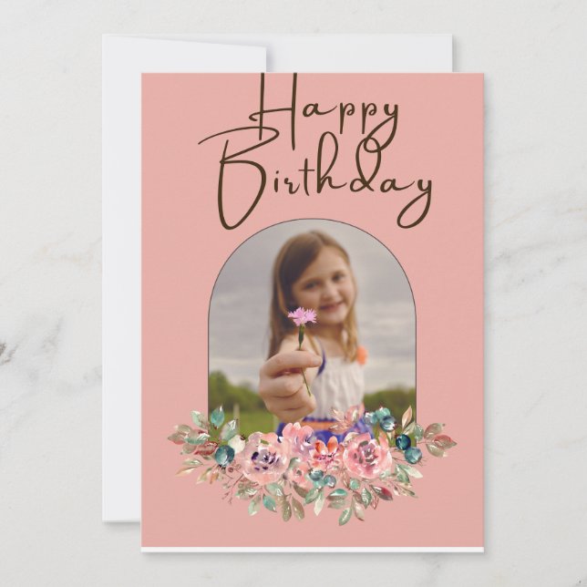 Personalised happy birthday invitation (Front)