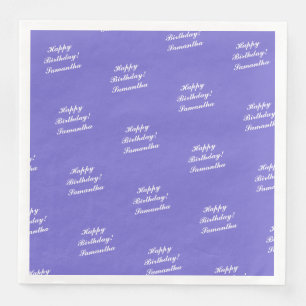 Personalised Happy Birthday Napkin  - HAMbyWG