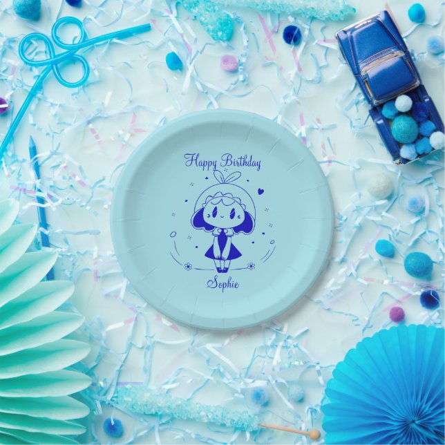 Personalised Happy Birthday  Paper Plate (Party)