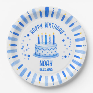 Personalised Happy Birthday Paper Plate