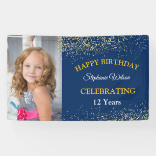 Personalised Happy Birthday Photo Celebration Banner