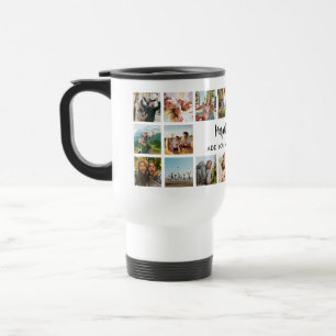 Personalised Happy Birthday Photo Collage Travel Mug