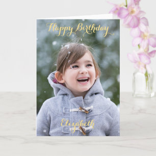 Personalised Happy Birthday Photo Greeting Card