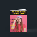 Personalised Happy Birthday Photo Love wife Card<br><div class="desc">Personalised Happy Birthday Photo Love wife</div>