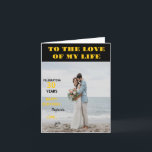 Personalised Happy Birthday Photo Love wife Card<br><div class="desc">Personalised Happy Birthday Photo Love wife</div>