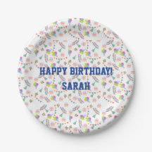 Personalised happy birthday plate