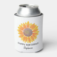 Personalised Happy Birthday Sunflower
