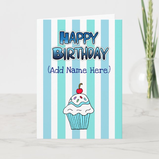 Personalised Happy Birthday to you Card (Front)