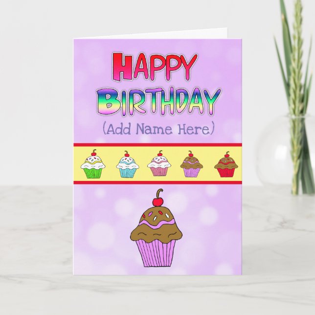 Personalised Happy Birthday to you Card (Front)