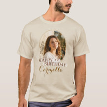 Personalised Happy Birthday Tshirt custom photo