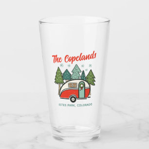 Personalised Happy Campers Glass