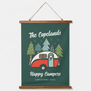 Personalised Happy Campers Hanging Tapestry