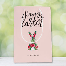 Personalised Happy Easter Bunny Gift Bag 