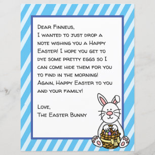Personalised Happy Easter Bunny Letter  