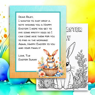 Personalised Happy Easter Bunny Letter