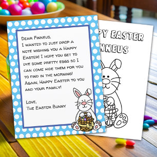 Personalised Happy Easter Bunny Letter