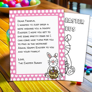 Personalised Happy Easter Bunny Letter