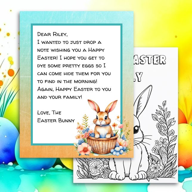 Personalised Happy Easter Bunny Letter   (Creator Uploaded)