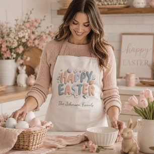 Personalised Happy Easter Family Apron