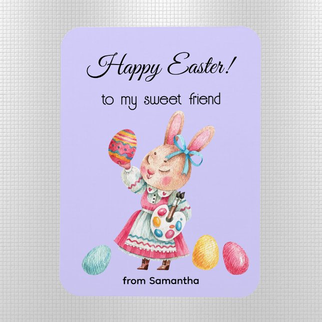 Personalised Happy Easter Friend Flexible Magnet (Creator Uploaded)